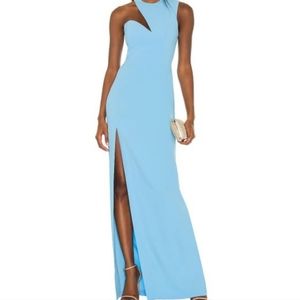 Amanda Uprichard X Revolve Gilda Gown Blue